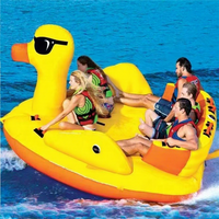 Bateaux gonflables pour 5 personnes, adultes et enfants, canapé flottant géant, canapé d'eau, tubes de ski nautique, canard gonflable
