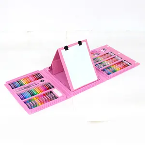 कला की आपूर्ति गुलाबी 176Pcs महान उपहार पोर्टेबल कला बॉक्स तेल Pastels Crayons रंगीन पेंसिल मार्करों चित्रकारी ड्राइंग कला सेट मामले