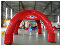 Tente publicitaire gonflable personnalisée en forme d'araignée à 4 pattes, tente de réception gonflable pour promotion, exposition, image de marque