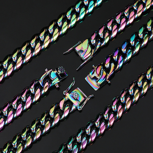 Cadenas de Joyería de Moda: Collares de Oro y Plata, Pulseras Coloridas Estilo Hip Hop, Cadenas Cubanas, Gargantillas y Joyería de Acero Inoxidable - Product Image 5