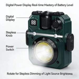 Nueva Linterna de Trabajo LED COB Portátil 2026, Linterna de Camping Recargable de 5 Modos con Atenuación Gradual y Soporte para Trípode - Product Image 1