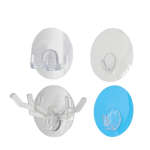 Phổ kích thước tùy chỉnh nhựa kim loại mạnh mẽ tự dính dính móc đấm miễn phí phòng tắm nhà bếp tường dính móc - Product Image 5