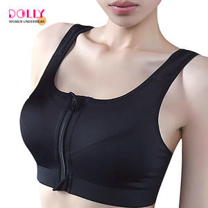 Soutien-Gorge De Sport Femme zipee Devant gilet <span class=keywords><strong>Push</strong></span> <span class=keywords><strong>up</strong></span> <span class=keywords><strong>reggiseno</strong></span> Coussinets Amovibles Pour Fitness Jogging corso di Yoga - Product Image 6