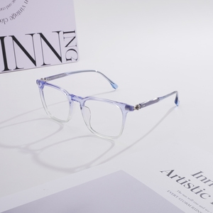 Montura de Gafas Unisex Cuadradas de Acetato, Retro, Montura Completa, Anti Luz Azul, Gafas Ópticas de Moda, Gafas Graduadas para Miopía - Product Image 3