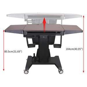 Podio Digital Avanzado para Aulas de Educación Electrónica; Atril para Equipamiento Escolar; Podio Audiovisual con Ruedas - Product Image 5