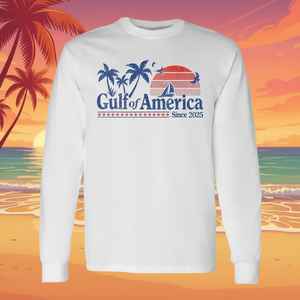 T-shirt a maniche lunghe Gulf Of America in stile vintage anni '70 dal 2025 - Product Image 3