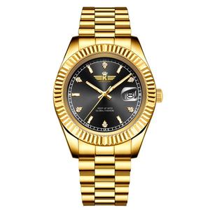 Reloj de Cuarzo Clásico de Lujo para Hombre, OEM ODM, Acero Inoxidable, Estilo Ejecutivo, Resistente al Agua 3BAR, Cristal de 36mm, Calendario, Personalizable - Product Image 3