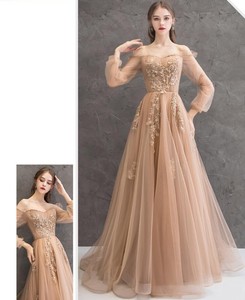 <span class=keywords><strong>Abiti</strong></span> <span class=keywords><strong>da</strong></span> <span class=keywords><strong>Sera</strong></span> Più Venduti del 2023 con Maniche Lunghe in Tulle MOQ Basso - Product Image 5