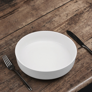Ciotola per zuppa in ceramica bianca impilabile con insalata di porcellana rotonda personalizzata - Product Image 5