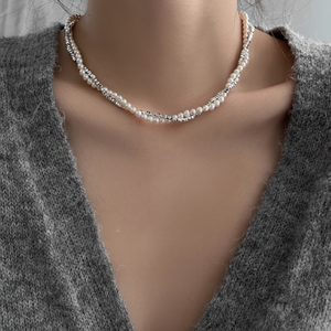 Collana di perle a doppia linea G & G collana a punta lunga alla moda con Design a doppio strato - Product Image 1