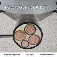 Câble électrique sous terre basse tension BDK, nouveau, gaine isolante en PVC solide, conducteur en cuivre, IP20, 0,6/1 kV, AWG