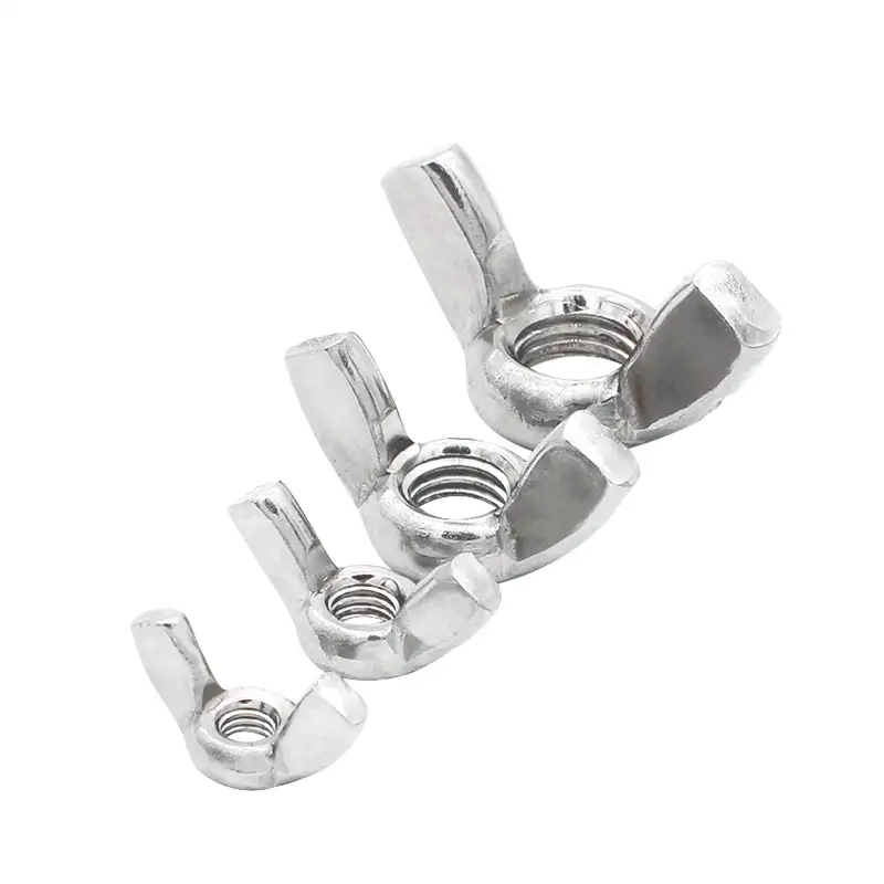 China Fastener Manufacturer M8 M10 Ss304 Butterfly Nuts Precision Casting Din315 Stainless Steel Wing Nut