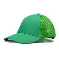 Casquette de baseball trucker 6 panneaux en maille respirante avec logo brodé ton sur ton personnalisé, couleur unie, tendance, pour la pêche, vente en gros OEM