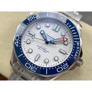 Reloj Mecánico Digital Impermeable de Súper Calidad con Cristal de Zafiro, Alarma, Cerámica Azul, Reloj de Buceo, 192g, 50 Bar - Product Image 4