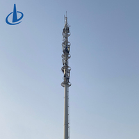 Tour de télécommunication autoportante en acier galvanisé, monopôle, pour la transmission de signal et le montage d'antennes