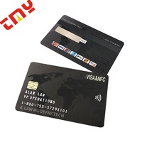 Cartes en plastique CR80 avec puce 4428 et 4428, impression personnalisée du logo, bande magnétique HICO, carte de crédit Visa, carte de visite