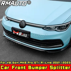 ชุดแต่งกันชนหน้าสีดำเงาสำหรับ Golf MK8 GTI Pro R-Line สำหรับ VW Golf MK8 Pro Gti R-Line 2021-2023 อุปกรณ์ตกแต่งรถยนต์ - Product Image 2