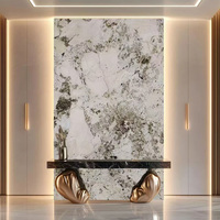 Dalle de pierre naturelle en marbre blanc Pandora, surface polie de haute qualité, écologique pour la cuisine, la salle de bain, la villa, les escaliers, le sol