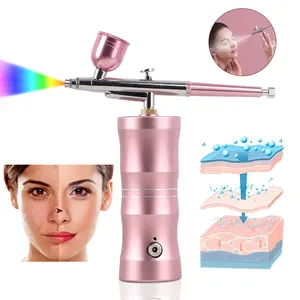 Snoerloze Cake Decoreren Nagels Nanospuitpistool Kapper Haar Make-Up Luchtcompressor Verfpistool Mini Draagbare Airbrush Kitmachine