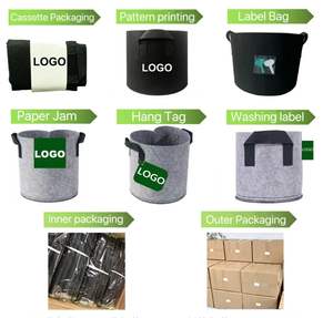 Suministros de jardín Bolsas de cultivo Macetas de tela gruesa de 10 galones Bolsas de cultivo de tela con asas - Product Image 6