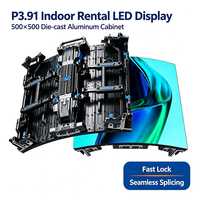 Écran LED flexible d'intérieur P3.91, panneau LED incurvé souple pour location de scène et publicité