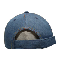 Venta al por mayor Sport Fit suave gorra de béisbol lavado Denim algodón Velcro ajustable bordado Logo personalizado papá sombrero Denim gorra de béisbol
