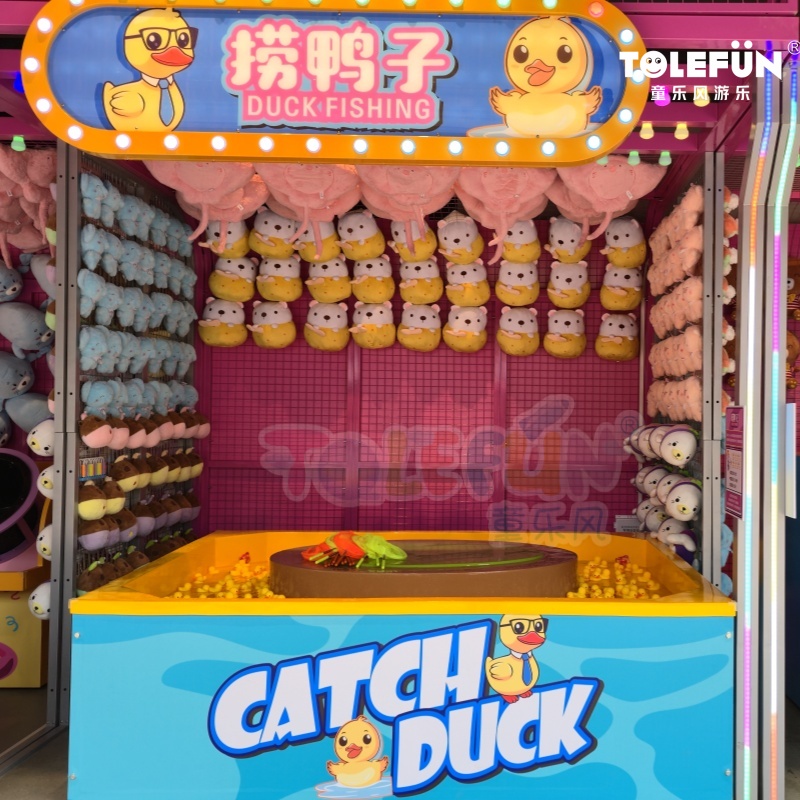 Tolefun Indoor Carnival Booth Games for Kids Funfair Midway Catch Duck Fishing Pond Made of Durable Plastic for Adventure Park