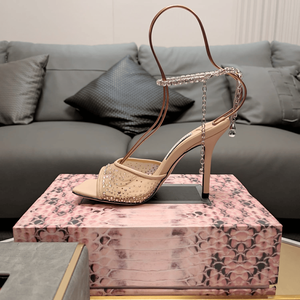 Jimmy High Quality Fashionable Women'S High Heels Mesh Diamond Decoration Breathable Rear Air Diamond Decoration Elegant Chooing - Product Image 6