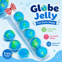 Bonbons gélifiés aux fruits Planet Earth Jelly Cups, en bandelettes, pour la vente au détail et en gros