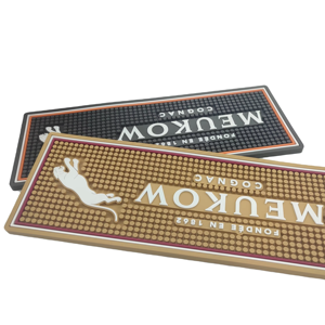 Tapete de barra de goma con logotipo personalizado en relieve, antideslizante, resistente a derrames, tapete de PVC para bar, pub, mostrador de whisky, venta al por mayor - Product Image 1