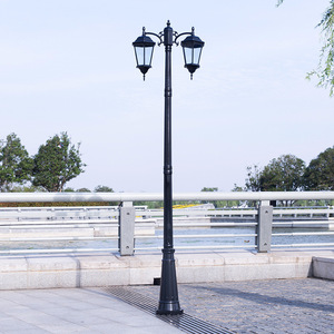 Công Viên Nhôm Cao Cấp Đèn Đường Cổ Điển Bài Viết Cast Iron Garden Light <span class=keywords><strong>Pole</strong></span> Các Nhà Sản Xuất - Product Image 1