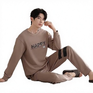 Conjunto Casual de Pijamas Térmicas Modernas de Invierno para Hombre, Talla Grande - C - Product Image 3