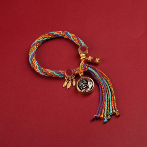 สร้อยข้อ<span class=keywords><strong>ม</strong></span>ือทอเครื่องรางสแตนเลสสไตล์<span class=keywords><strong>ธิเบต</strong></span> - Product Image 3