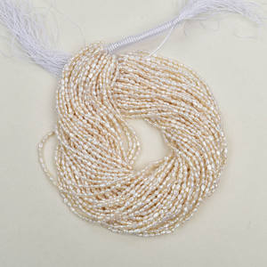 Perles de Keshi baroques naturelles économiques de 3-4 mm, perles d'eau douce irrégulières en vrac avec des trous droits des deux côtés - Product Image 4