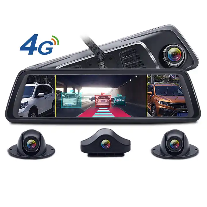 4 Channel 3'' Car Video Recorder 1080P FHD DVR Camera Front Rear Car  Recorder Car Black Box Camera Dash Cam