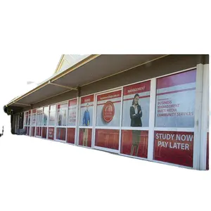 Full Color Adhesive PVC Vinyl Glass Door Sticker with Printing for shop advertising and show