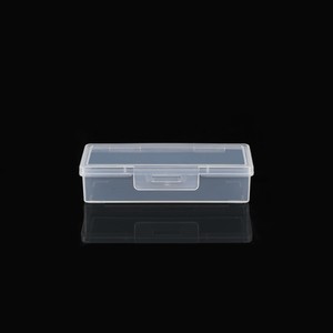 Transparent Plastic Storage Box For <b>Nail</b> Tools Sample Cards Ear Spoons Acne Needles Desktop Organizer Small Rectangular - Product Image 3