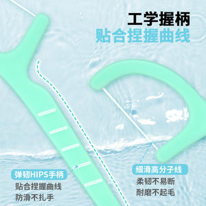 OkSmiles – cure-dents en fil dentaire, 100 pièces, emballés individuellement, menthe fraîche, pour adultes, soins dentaires - Product Image 4