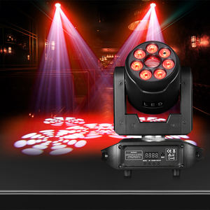 Luz LED giratoria con cabezal móvil RGBW de 120W para DJ Disco Bar KTV DMX Iluminación de teñido de escenario controlada - Product Image 1