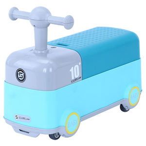 Große Lagerung Kunststoff Baby Schaukel Auto sitzen zu stehen Kleinkind Fahrt auf Spielzeug Rosa Kinder Fahrt auf Spielzeug für Alter 1-3 Jahre alt - Product Image 2