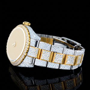NYC DIAMOND EMPIRE นาฬิกาข้อมือผู้ชายคุณภาพสูงหรูหรา ตัวเรือนสแตนเลสทรงเหลี่ยม 41 มม. กระจกอะนาล็อก ระบบกลไก ปุ่มกด - Product Image 1