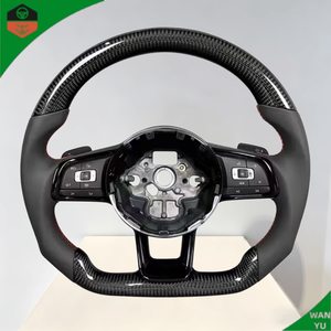 Volante per VW Jetta, Vendita all'Ingrosso, in Pelle GTI Carbonio <span class=keywords><strong>T6</strong></span>, per Scirocco Mk6 Mk7 <span class=keywords><strong>Golf</strong></span> Polo - Product Image 2