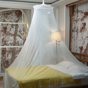 Trắng đôi Kích thước di động hình nón GẤP LƯỚI muỗi lưới giường tán cho phòng ngủ nhà cắm trại ngoài trời du lịch trang trí sử dụng - Product Image 2