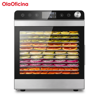 Déshydrateur alimentaire SS-10A SS-12A 10 12 plateaux pour la maison, la cuisine, le restaurant, séchage de fruits, légumes, viande séchée, contrôle numérique