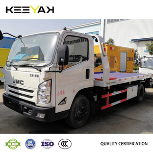 Camion de remorquage JMC pour le transport de véhicules accidentés de 5 tonnes, camion de remorquage à plateau plat 4x2, camion de remorquage à roues, fabrication chinoise, prix élevé - Product Image 2