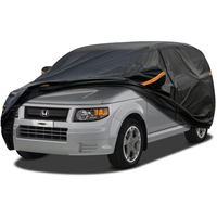 Housse de protection pour SUV Element, protection solaire et pluie, fermeture éclair, porte, matériau PE/PEVA/PVC, protection UV à 90 %, finition brillante, épaisseur 1,5 mm