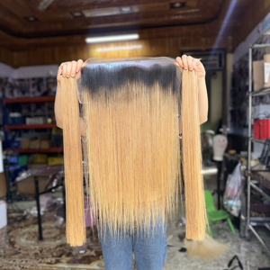 Cheveux humains vierges vietnamiens 100% bruts, extensions de cheveux à double trame vierges pour salon professionnel et vente en gros - Product Image 1