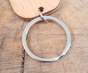 USA Free Shipping DIY Laser Engraving Blank Wooden Keychain Bottle Opener for <b>Wedding</b> Birthday Party - Product Image 3