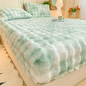 <span class=keywords><strong>Housse</strong></span> de matelas en <span class=keywords><strong>flanelle</strong></span> épaisse et chaude pour l'hiver, imprimé fourrure de lapin, couleur mate, <span class=keywords><strong>drap</strong></span> de lit en velours, <span class=keywords><strong>drap</strong></span> <span class=keywords><strong>housse</strong></span> - Product Image 5