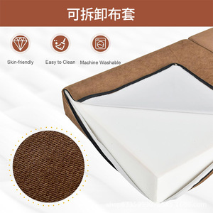 Customized Folding Recliner Lazy <b>Sofa</b> Bed Multifunctional Sponge Mattress Square Shape For Adults Children <b>Pets</b> Elderly - Product Image 4